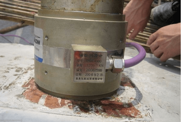 錨索計(jì)安裝完成示意圖